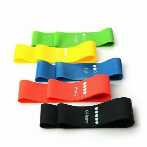 Exercise Bands Resistance Set Fitness Workout Stretch Elastic Loop Legs Therapy