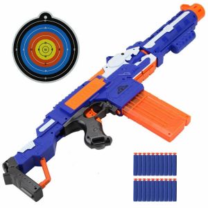 Nerf Gun Toy Suit Soft Bullets Electric Dart Children Gun Shooting Toy Xmas Gift