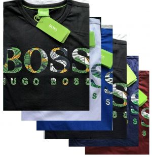 Hugo Boss Men&#039;s T-Shirt ,Crew Neck Short Sleeve,Pure Cotton,S,M,L.X<wbr/>L,2XL